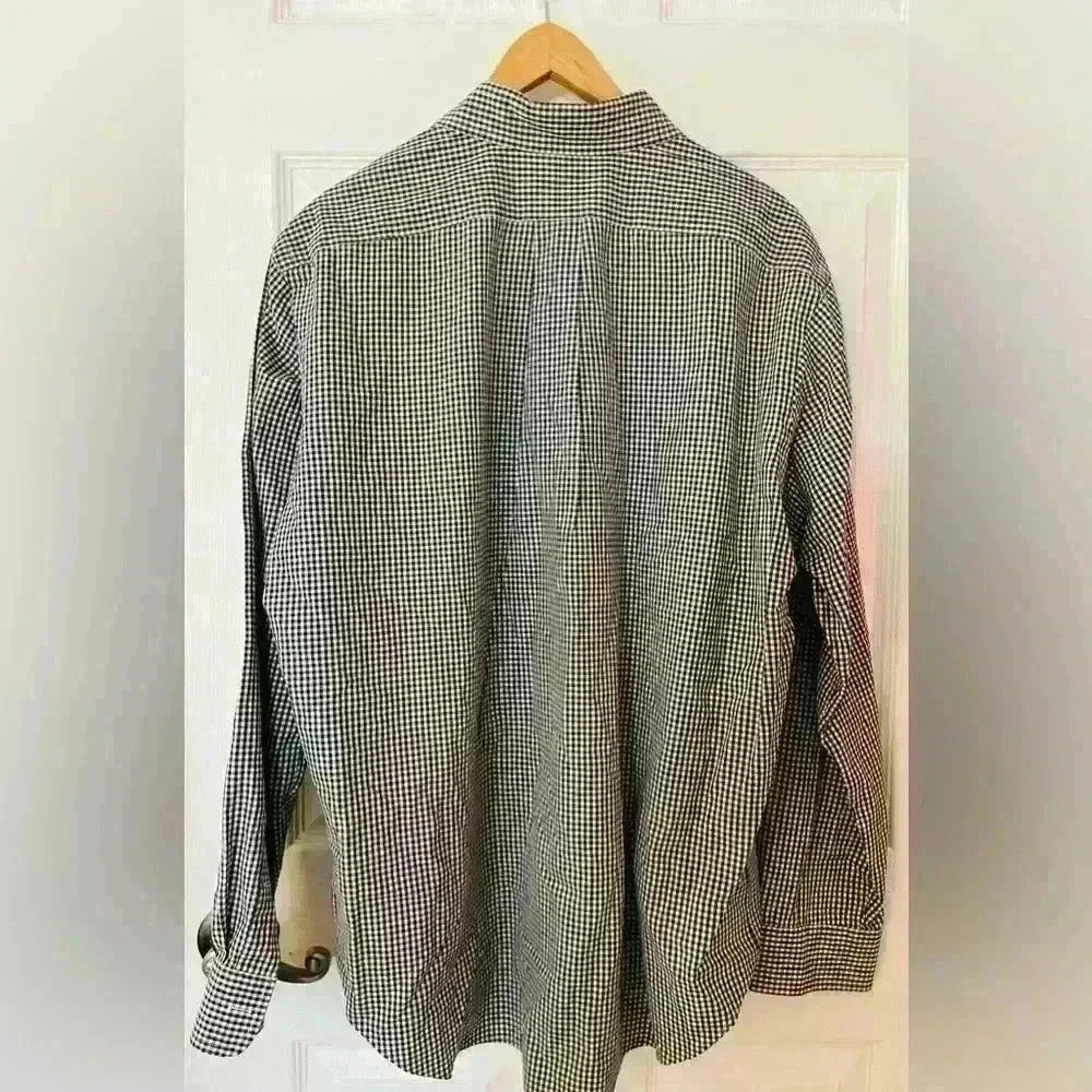 SOLD!! U.S. Polo Assn. Mens Gingham Long Sleeve Button-Down Woven Shirt, Large - Picture 6 of 6